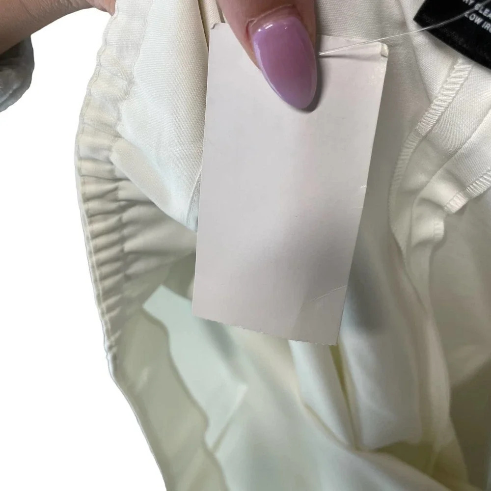 Lafayette 148 New York Manhattan Cropped Pants White Plus Size 24W - Picture 13 of 13